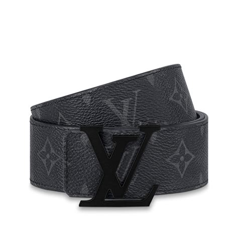 lv initiales 40mm matte black belt|louis vuitton black belt.